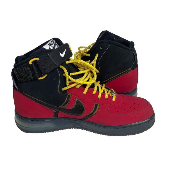Nike Air Force 1 Supreme Bakin High University Red Shoes